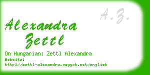 alexandra zettl business card